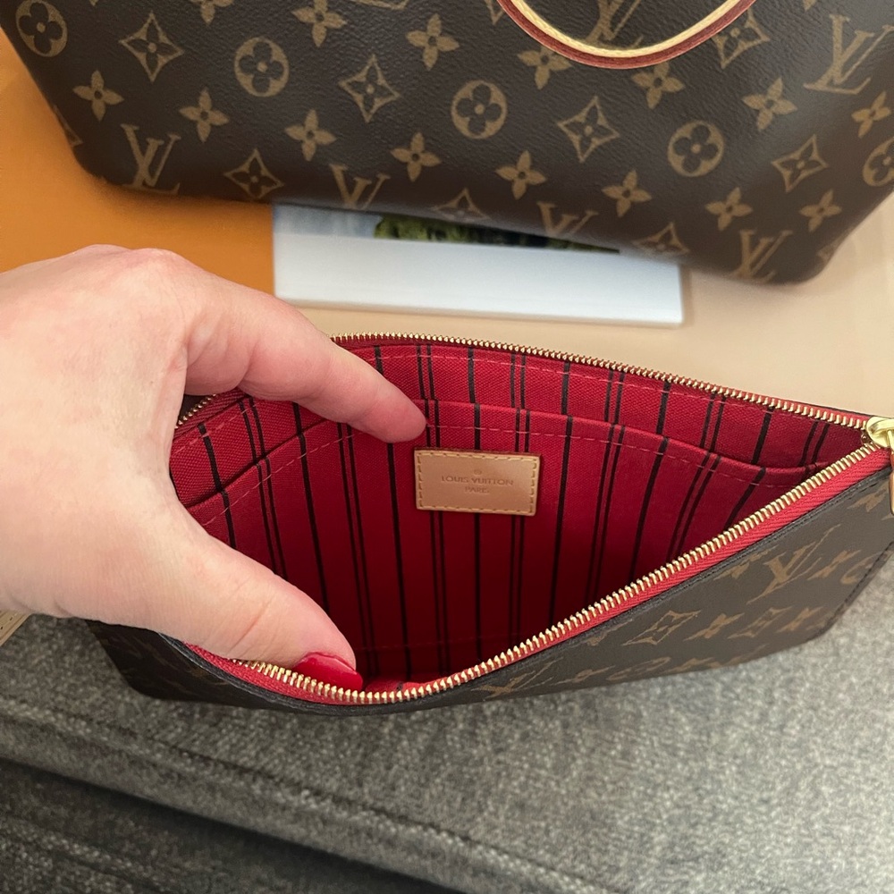 AUTHENTIC BRAND NEW Louis Vuitton Neverful MM and pouch - Picture 15 of 16